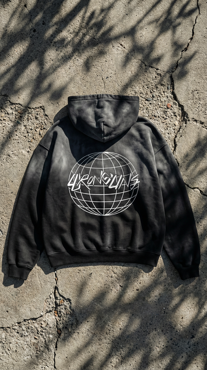 Black Faded Hoodie