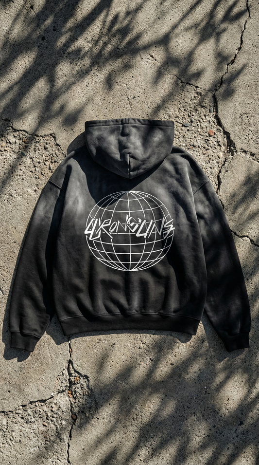 Black Faded Hoodie